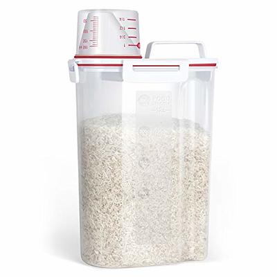 TBMax Rice Storage Container 5 Lbs, Small Airtight Dry Food Container for  Flour Cereal Pasta Kitchen Pantry Organization -Red - Yahoo Shopping