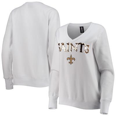 New York Jets Cuce Women's Victory V-Neck Pullover Sweatshirt - White