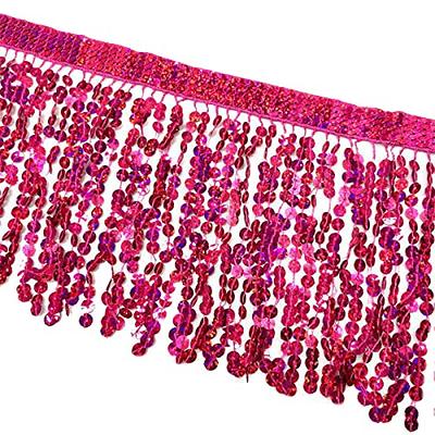 Metallic Tassel Fringe with Braid Trim - 1-1/2 inch