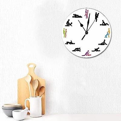 Small Wall Clock, 8 Inch Silent Retro Wooden Wall Clock, Decorative Wood  Wall Clock for Kitchen, Bedroom, Living Room