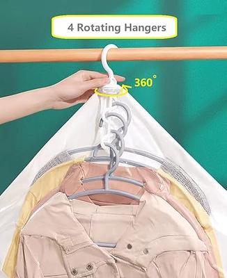 Vacuum Clothing Storage Bag, Wardrobe Hanging Organizer With Hanger Space  Saving Clear Sealing Bag, Clothing Compression