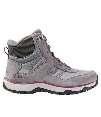 Women's Snow Sneaker 5 Boots, Lace-Up Frost Gray/Bramble Berry 8.5(B),  Suede Leather/Rubber L.L.Bean - Yahoo Shopping