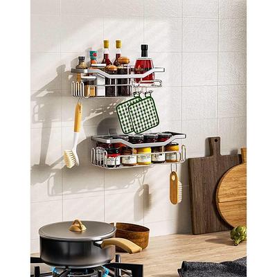 Dyiom Shower Caddy Adhesive Bathroom Shelf Wall Mounted, in Black