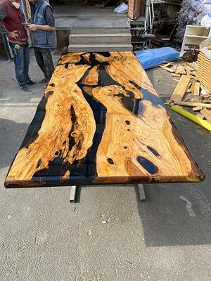 Olive Wood Epoxy Table, Olive Wood Table, Custom 96 X 40 Olive