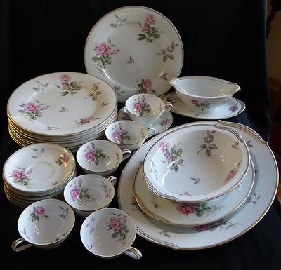 Vintage White Milk Glass Punchbowl & 12 Tea Cup Set Spring Summer