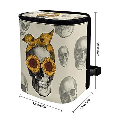 JEOCODY Sunflower Skull Car Trash Can with Lid Gothic Car Accessories  Waterproof Car Trash Bag Leak Proof Car Garbage Can for Headrest SUV Truck  Automotive Garbage Cans for Floor,Backseat,Front Seat - Yahoo