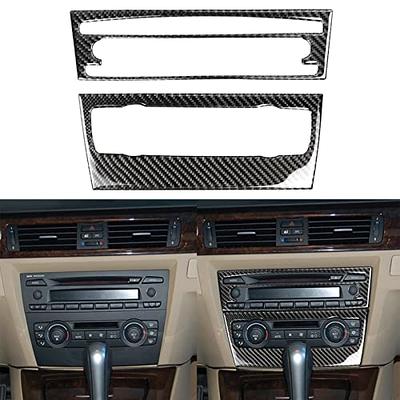 NVCNX Real Premium Carbon Fiber Car CD AC Panel Cover Interior Trim  Compatible with BMW 3 Series E90 E92 E93 325i 328i 330i 335i M3 2006 2007  2008 2009 2010 2011 2012 2013 Accessories Black - C - Yahoo Shopping
