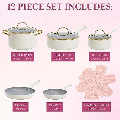 PINK POTS AND PANS SET GREENLIFE CERAMIC NONSTICK VS PARIS HILTON