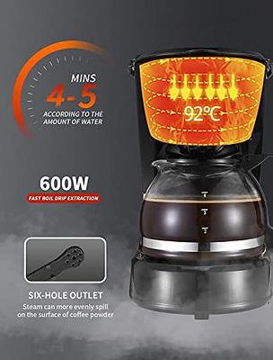 Gevi 4 Cups Small Coffee Maker, Compact Coffee Machine with Reusable  Filter, Warming Plate and Coffee Pot for Home and Office - Yahoo Shopping