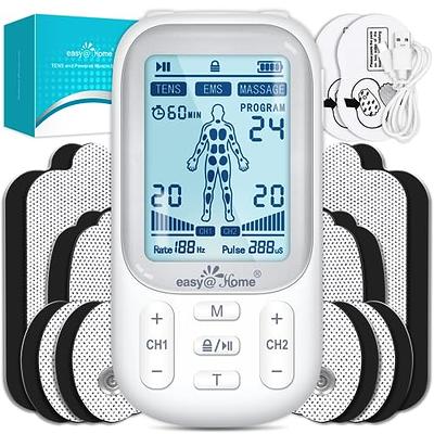 iSTIM EV-804 TENS/EMS 2 Channel Rechargeable Combo Machine Unit - Muscle  Stimulator + Back Pain Relief and Management- 7 modes/24 Programs/Backlit  (Including Electrodes Pads) - Yahoo Shopping