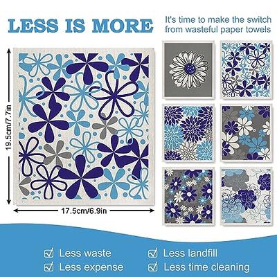 GEEORY Kitchen Towels for Spring Summer Decor,Daisy Dish Towels 18x26 Inch,  Ultra Absorbent Bar Drying Cloth Hand Towel,Kitchen Bathroom Party Home