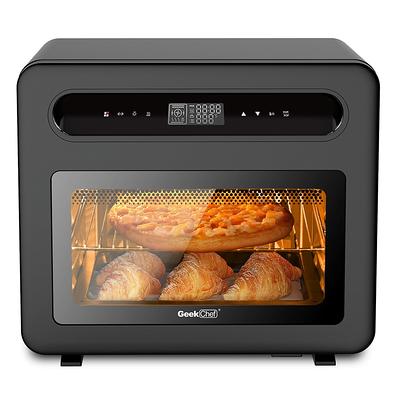gourmia ALL IN ONE STAINLESS STEEL AIR FRYER OVEN ROTISSERIE