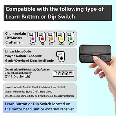 2 Garage Outlet Universal Garage Door Opener Remote for Clicker Liftmaster  Chamberlain Genie Linear 375LM 375UT KLIK1U