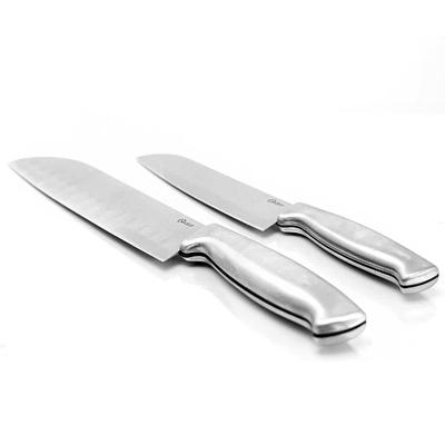 Oster Baldwyn 2-Piece Stainless Steel Santoku Knife Set - Yahoo Shopping