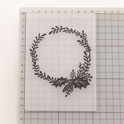 Flowers Branches Plastic Embossing Folders for Card Making Flower