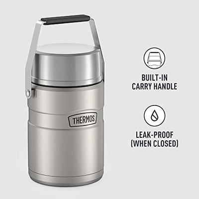 THERMOS Stainless King Vacuum-Insulated Food Jar with 2 Storage Container  Inserts, 47 Ounce, Matte Steel - Yahoo Shopping