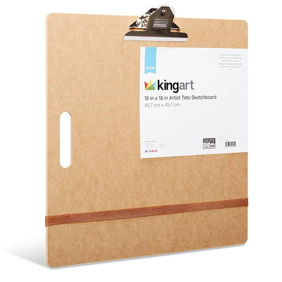 KINGART Artist Sketch Tote Board 18 x 18 - Great for Classroom