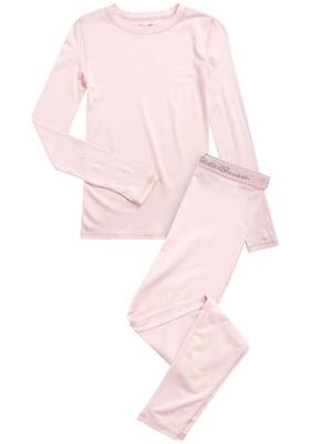 Rene Rofe Girls' Thermal Underwear Set - 4 Piece Fleece Base Layer Long  Johns (2T-16)