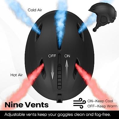 DBIO Snowboard Helmet, Ski Helmet for Adults-with 9 Adjustable