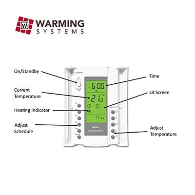 Floor Heating Mat 20 Sq. ft Electric Radiant In-Floor Heated Warm System  with Digital Floor Sensing Thermostat