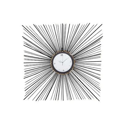 Round Decorative Tabletop Clock - Gray/brass - Hearth & Hand™ With