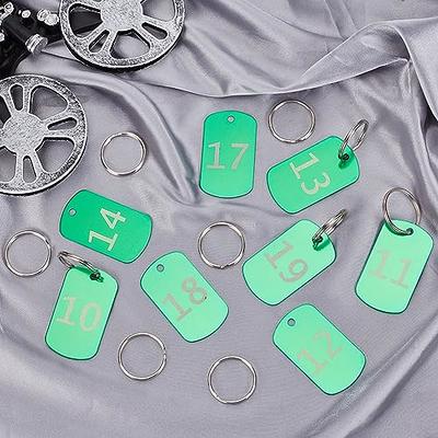  Key Tags, 20 Key Label Tags with Ring, 10 Key Chain
