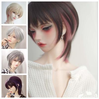 Doll Wigs,black Wigs, Doll Hair,1/3 Bjd Wig for Doll Accessories 