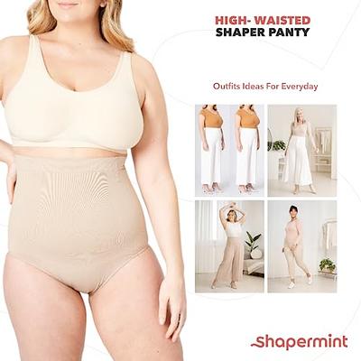 Shapermint High Waist Shapewear Thong, Shapewear for Women, Tummy Control  and Compression Thong