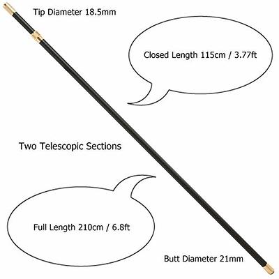 Ledytech 4.9-26.2 Ft Telescopic Locking Fishing Rod Harpoon Pole