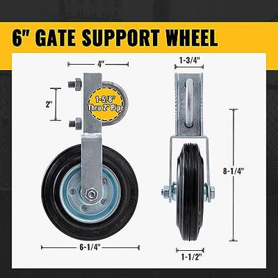 Heavy Duty Vinyl Fence Gate Wheel - Double Roller Gate Wheel for Vinyl  Fence Gates Up To 2 Wide