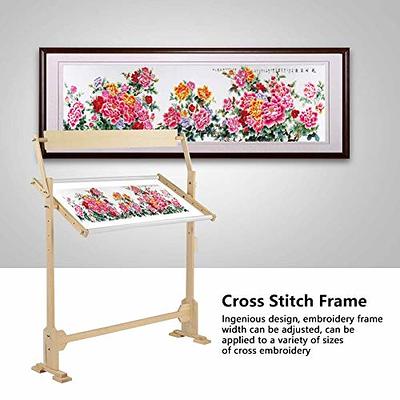 Cross Stitch Stand, Large Size Embroidery Tapestry Stand Adjustable Wood  Frame Lap Table Craft Sewing Tool Floor Stand for Cross Stitch Needlework,  DIY at Home - Yahoo Shopping
