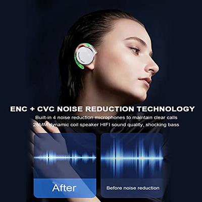 On Ear Headphones Bluetooth V5.3, Clip on Headphones Wireless