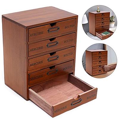 2-Drawer Mini Multi-level Desktop Storage Shelf | Small Tabletop Chest  Drawers for Storage