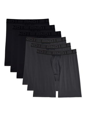 AND1 Men's Underwear – 5 Pack Long Leg Performance Compression Boxer Briefs  (S-3XL)