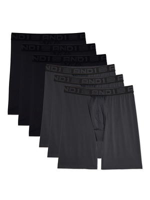 AND1 Men's Underwear – 6 Pack Performance Compression Boxer Briefs