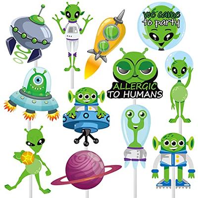  Space Alien 5th Birthday Party Supplies Balloon Bouquet  Decorations : Toys & Games