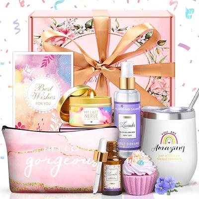 Birthday Gifts for Women Best Relaxing Spa Gifts Baskets Box for Her Wife  Mom Best Friend Mother Grandma Bday Bath and Body Kit Sets Self Care  Present Beauty Products Package Rose Scent 