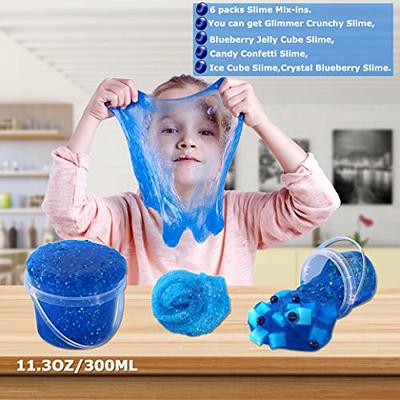 DAHIOQHAJ Blue Cloud Slime,Non-Sticky and Super Soft Scented Slime, Girls  and Boys Stress Relief Toy for Kids Education, Party Favor, Birthday