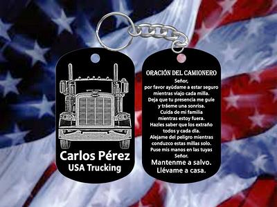 Personalized Us Flag Truck Driver Sign Pick Up Truck Custom Metal