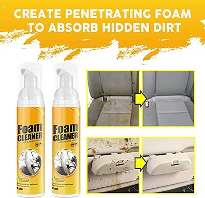 Multipurpose Foam Cleaner Spray, Foam Cleaner for car and House Lemon  Flavor, Leather Decontamination, Multi-Functional Foam Cleaner, Cleaning  Spray