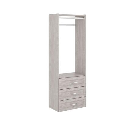 Closet Evolution Ultimate 60 in. W - 96 in. W Rustic Grey Wood Closet  System GR19 - The Home Depot