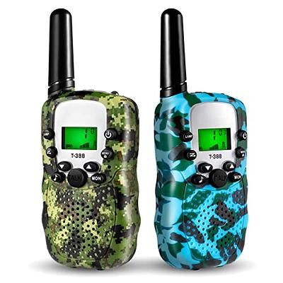 Qniglo Walkie Talkies for Kids Rechargeable, Christmas Birthday Gifts for  Boys Girls Age 3-12, Kids Walkie Talkies with FM Radio for Adventure Game