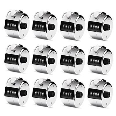 4 Digit Hand Tally Metal Counter Stainless Steel Mechanical