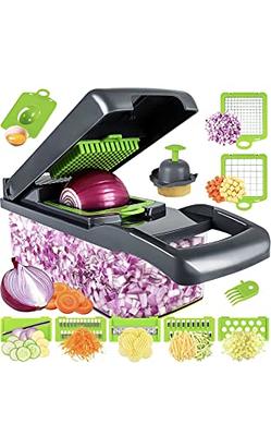 15-In-1 Vegetable Fruit Chopper, Cutter, Veggie Dicer Slicer With Cont