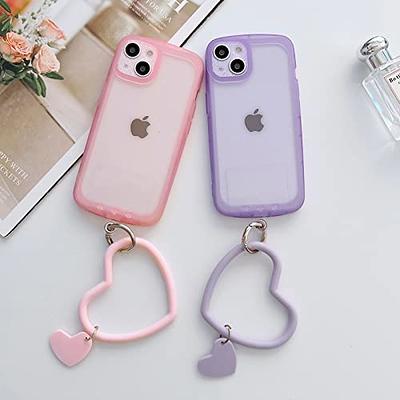 TIESOME Heart Loop Phone Lanyard, Smart Phone Hand Wrist Lanyard Strap with  Key Chain Holder Compatible with Most Smartphones for Cell Phone Case Keys