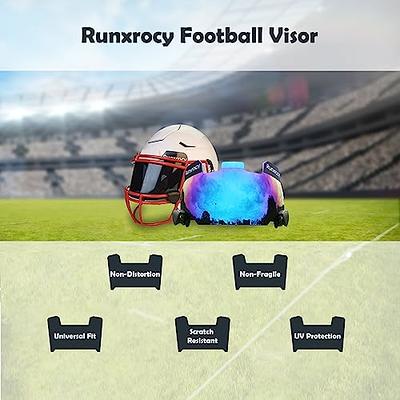 GIKYTEC Football Visor Youth Football Helmet Visor Scratch Resistant UV  Block Facial Protection Visor for Football Helmet (revo Purple) - Yahoo  Shopping