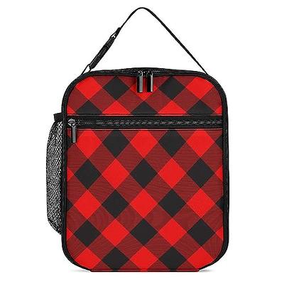 Women/Men Classic Lumberjack Plaid in Red And Black Art Lunch Bag Food Bag  for Gym Hiking Picnic Travel Beach, Multi-Purpose Polyester Gourmet Lunchbox  Container - To Keep Food Hot/Cold - Yahoo Shopping