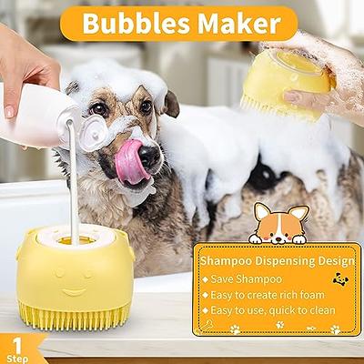 3pcs Dog Bath Brush Dog Shampoo Brush Dog Scrubber for Bath Pet Supplies Dog Bathing Brush Scrubber Dog Shower/Grooming/Washing Brush with Adjustable