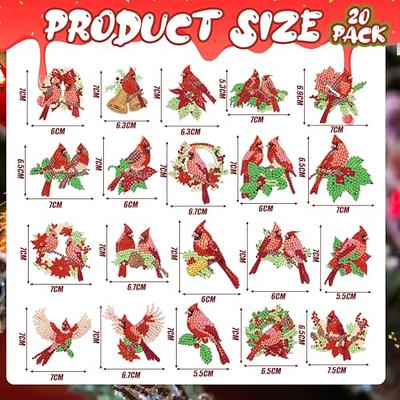 Copkim 20 Pcs Christmas Diamond Painting Magnets, Red Cardinal Diamond Art  Magnets Decals for Refrigerator, DIY Xmas Diamond Painting Kits Diamond Art  for Adults Kids Crafts Home Decor Gift - Yahoo Shopping