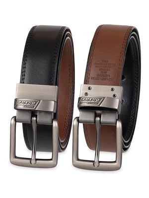 KingSize Men's Big & Tall Reversible Leather Dress Belt - Big - 44/46,  Black Brown